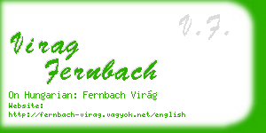 virag fernbach business card